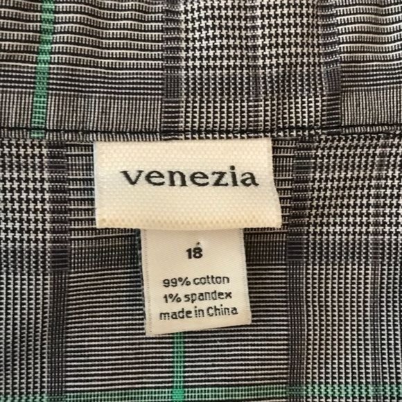 Venezia 18 swing jacket glen plaid black white - Picture 6 of 7